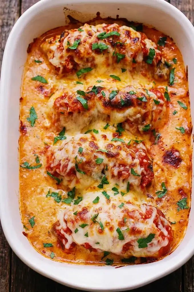 Easy Mozzarella Chicken Mushrooms One Pan Dinner 10 Melted Mozzarella