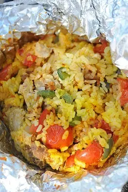 Campfire Foil-Packet Paella