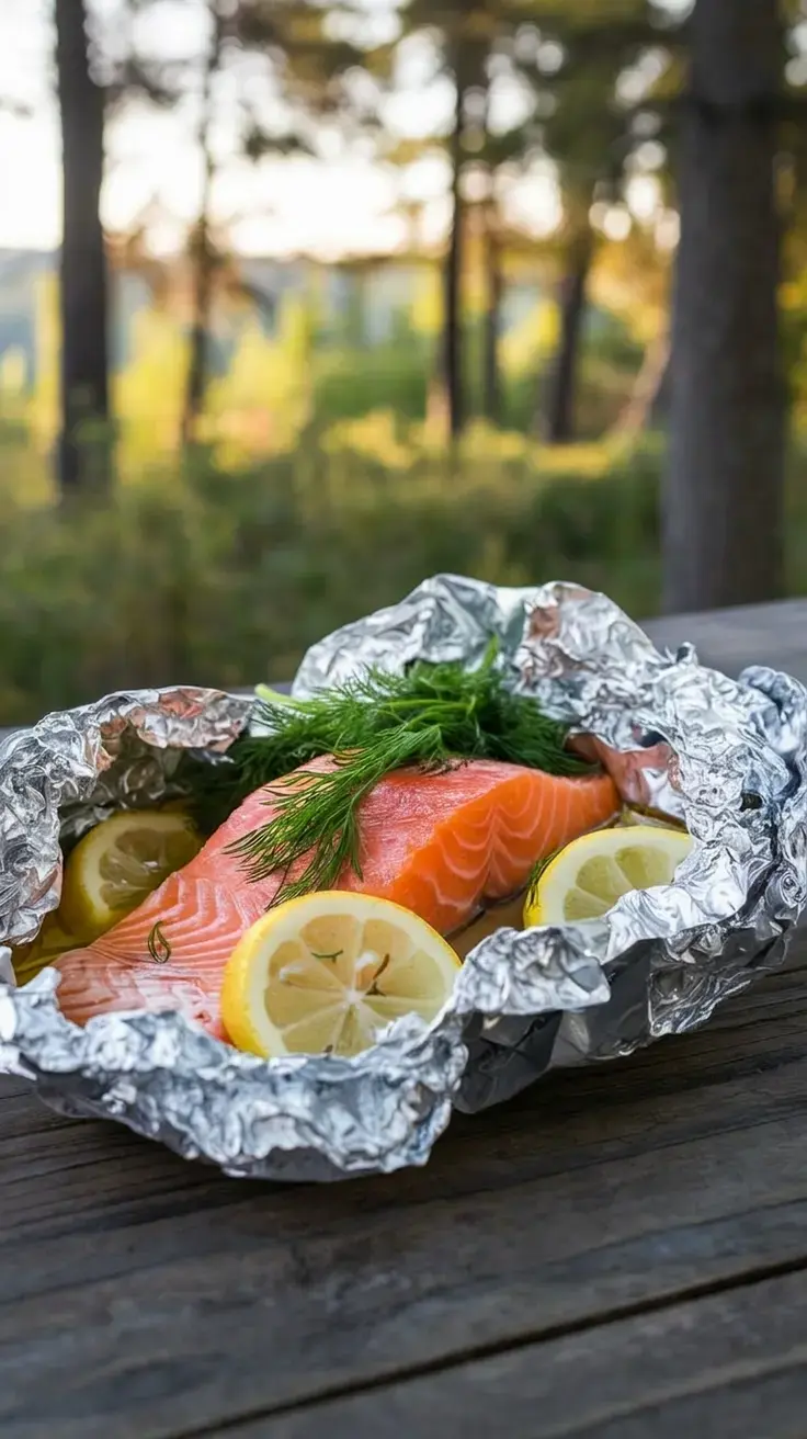 Foil Packet Meals for Easy Camping Dinners 5 9. Pesto Chicken Packets
