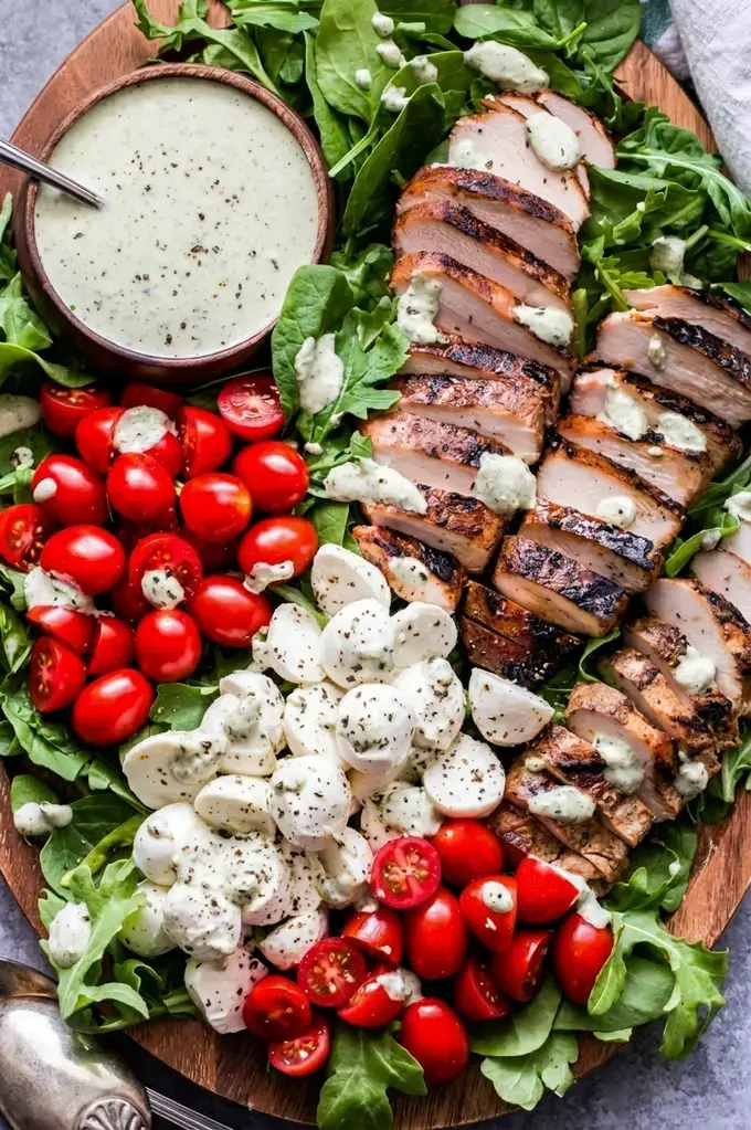 Caprese Grilled Chicken Salad