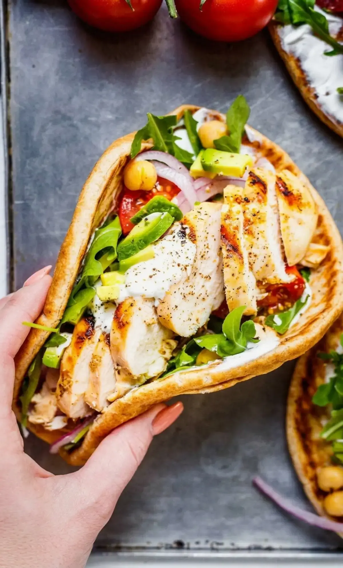 Easy Grilled Chicken Pita