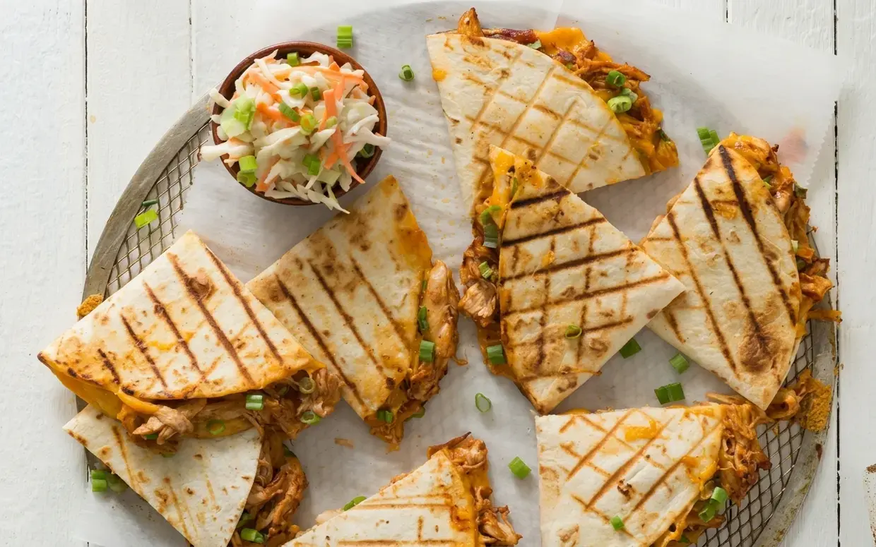 Grilled Barbecue Chicken Quesadilla