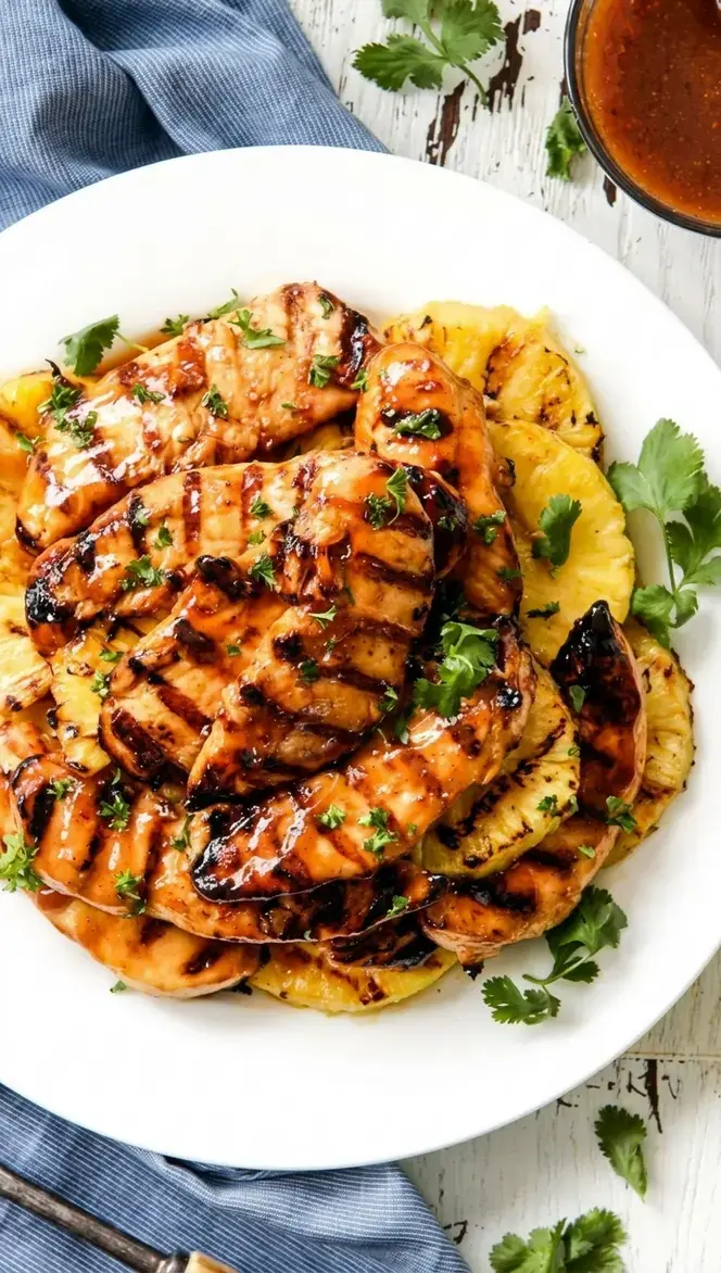 Grilled Brown Sugar Pineapple Chicken