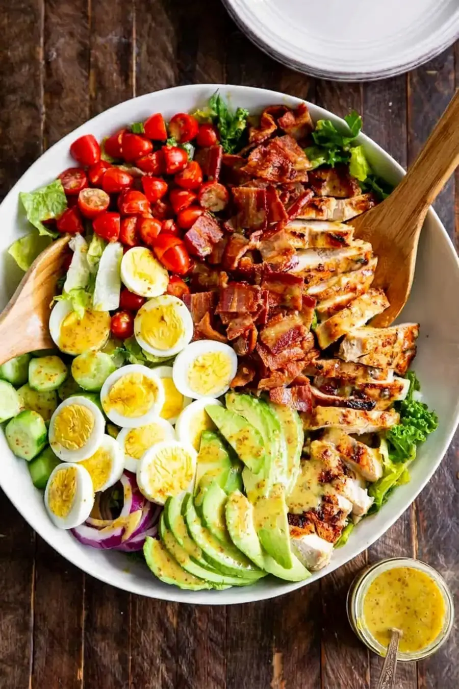 Grilled Chicken Cobb Salad with Honey Dijon