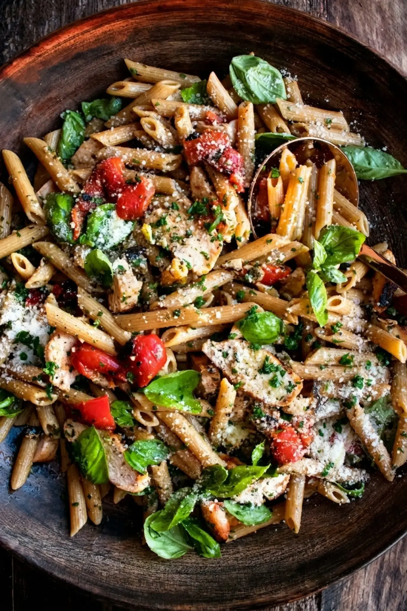 Grilled Chicken Pasta Salad with Balsamic Vinaigrette