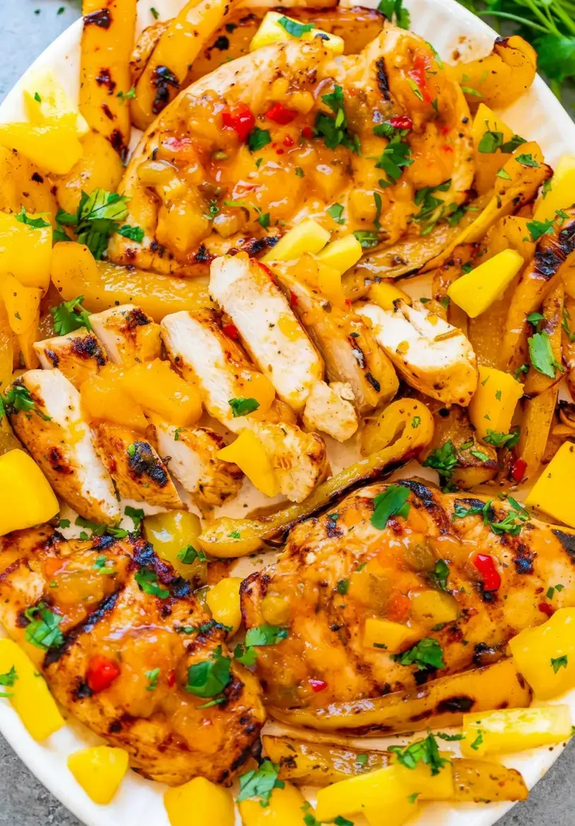 Grilled Mango Pineapple Chicken