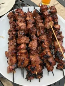 Grilled Pork Shoulder Skewers
