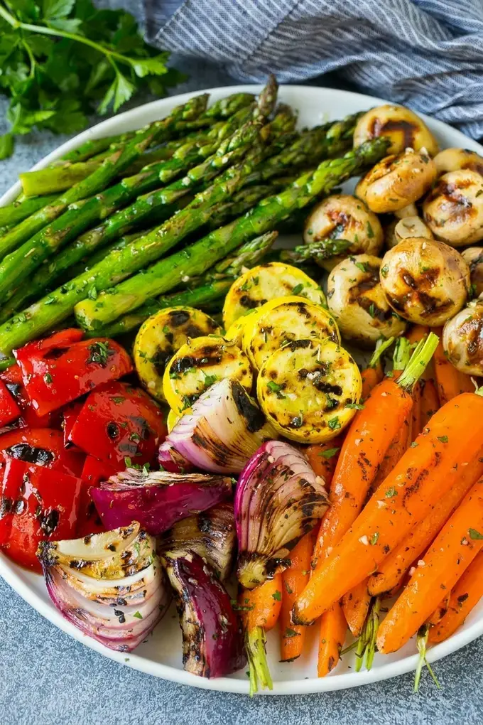 16. Grilled Vegetable Salad by A Farmgirl's Dabbles