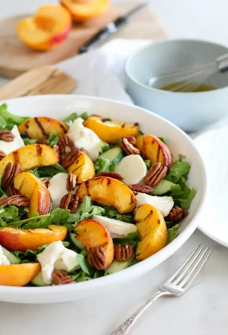 3. Grilled Peach Summer Salad by Satori Design