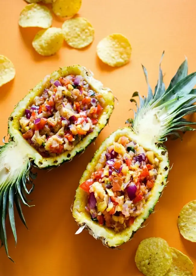 4. Grilled Pineapple Salsa by Live.Eat.Learn