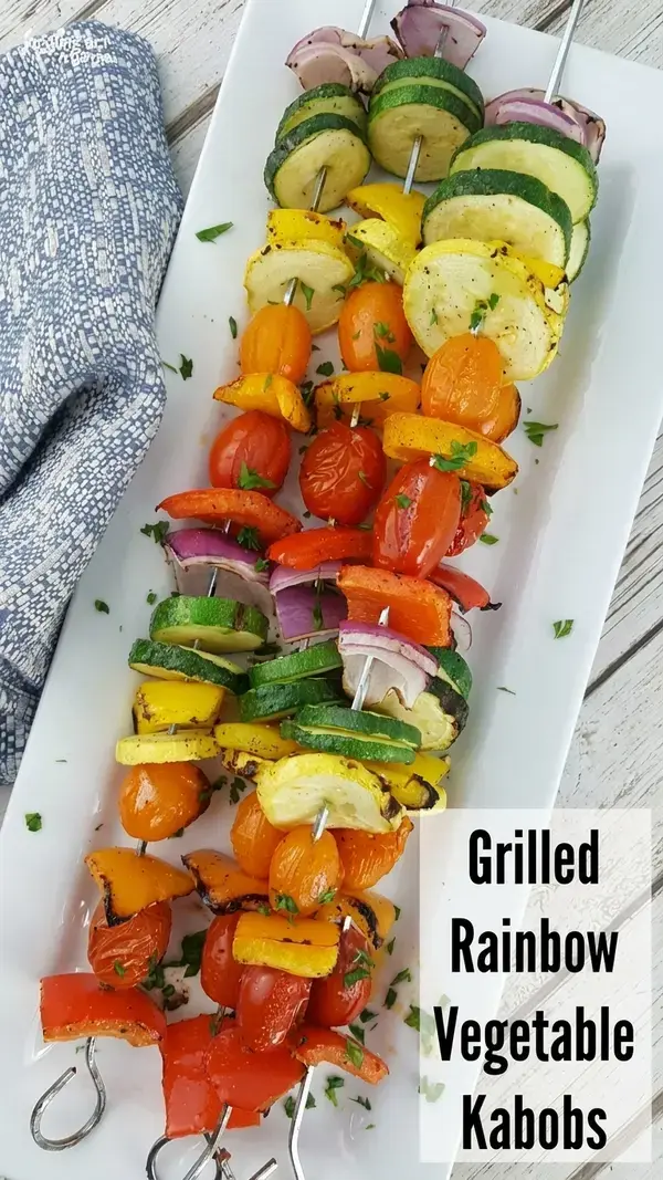 6. Grilled Rainbow Kabobs by Juggling Act Mama