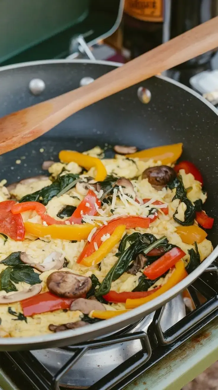 1. Veggie-Packed Scrambled Eggs