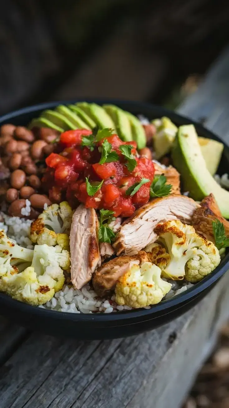13. Cauliflower Rice Burrito Bowls