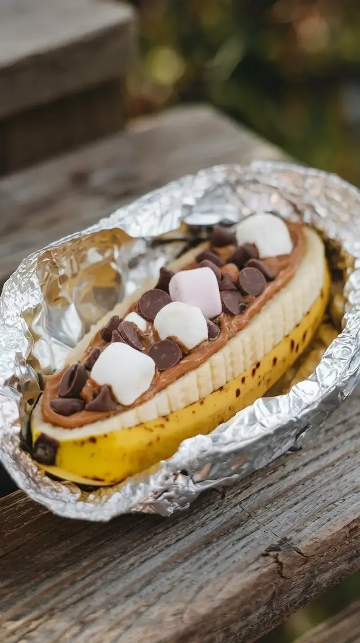 19. Banana Boats with Almond Butter