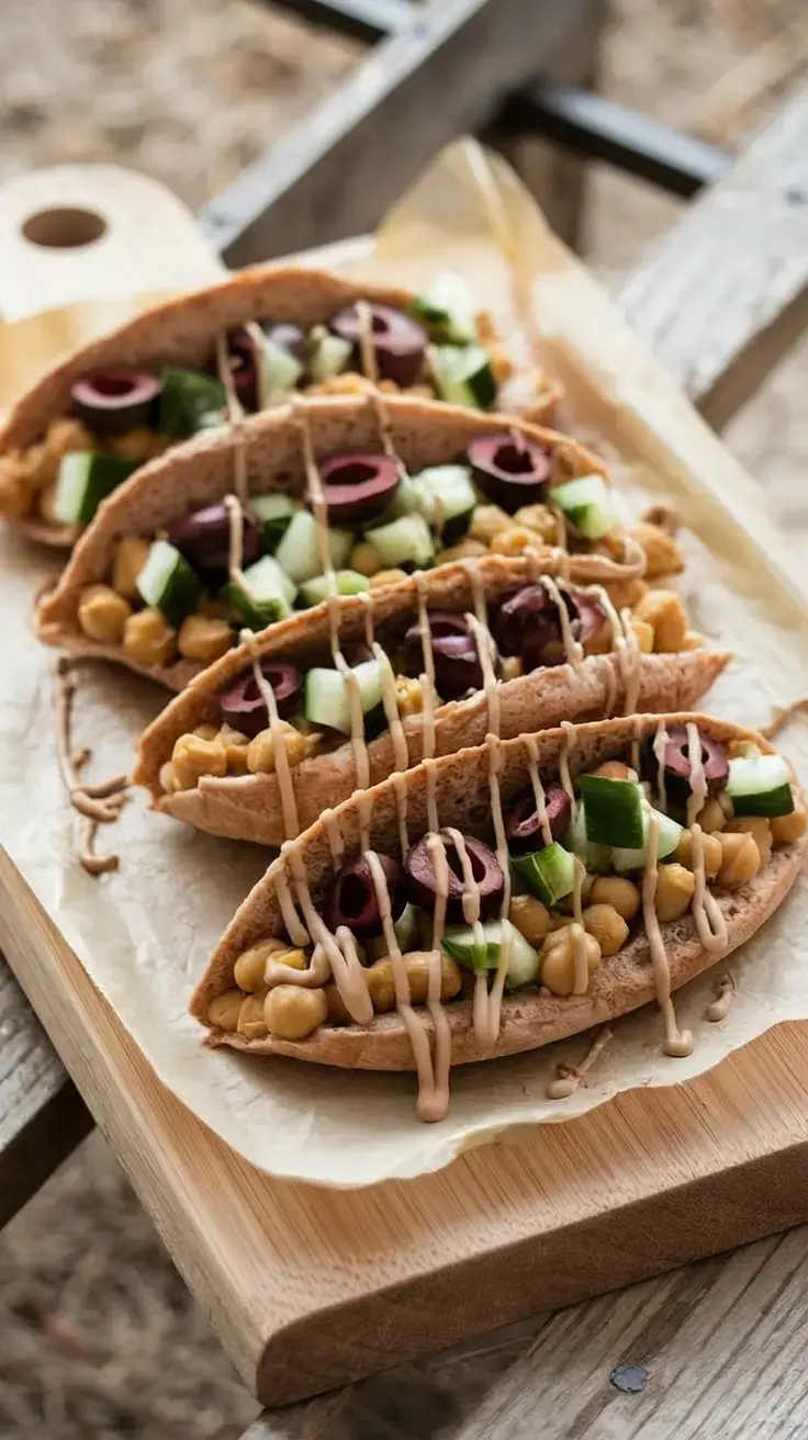 9. Mediterranean Chickpea Pitas