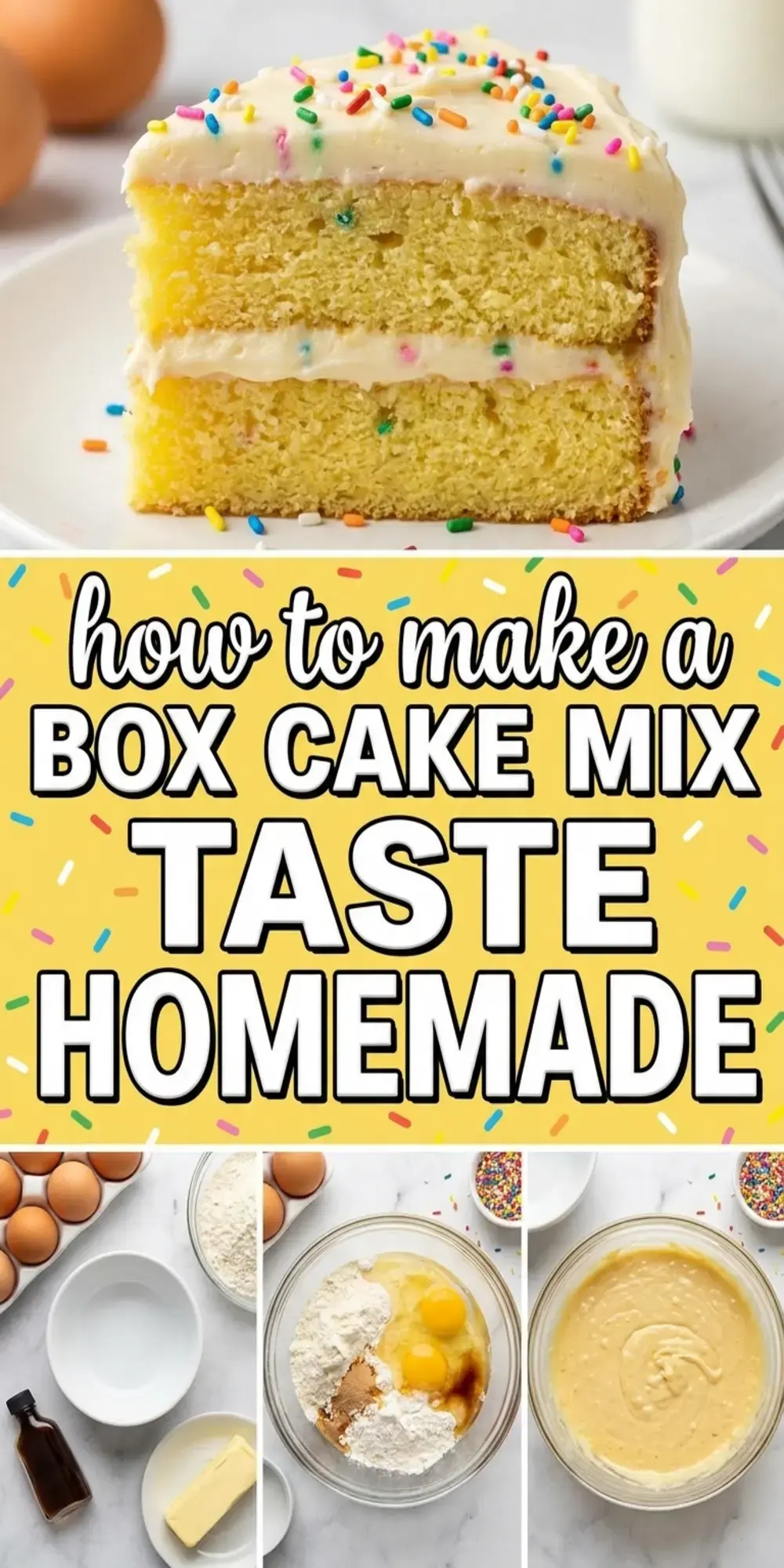 How To Make Boxed Cake Mix Taste Homemade with Easy Doctored Up Tips 5 Notes