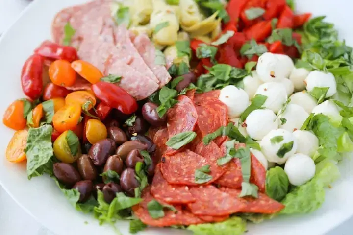 Italian Antipasto Salad Easy No Cook Meal for Lunch or Dinner 7 Assemble the Salad