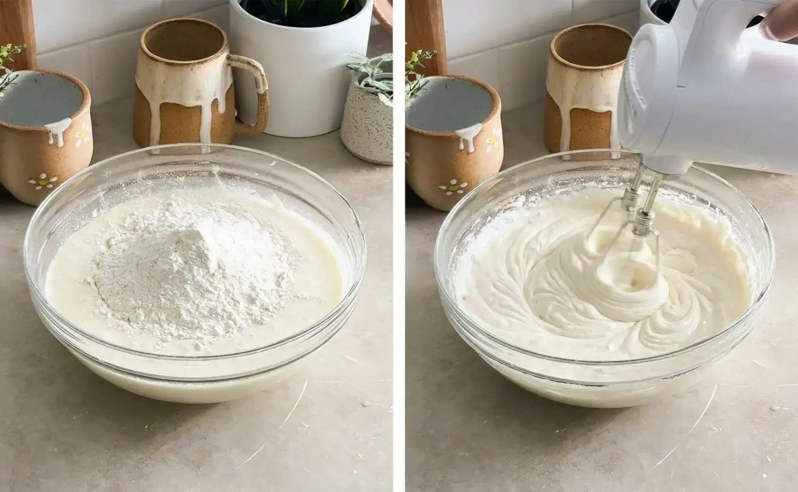 Make the cake layers