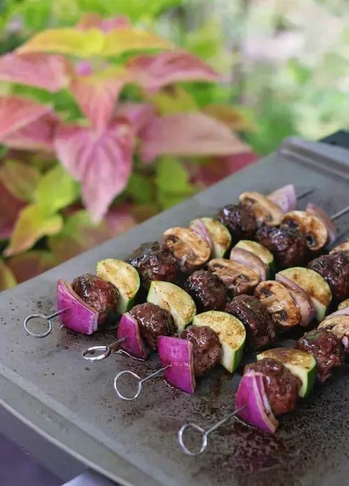 Hibachi Steakhouse Meatball Kabobs