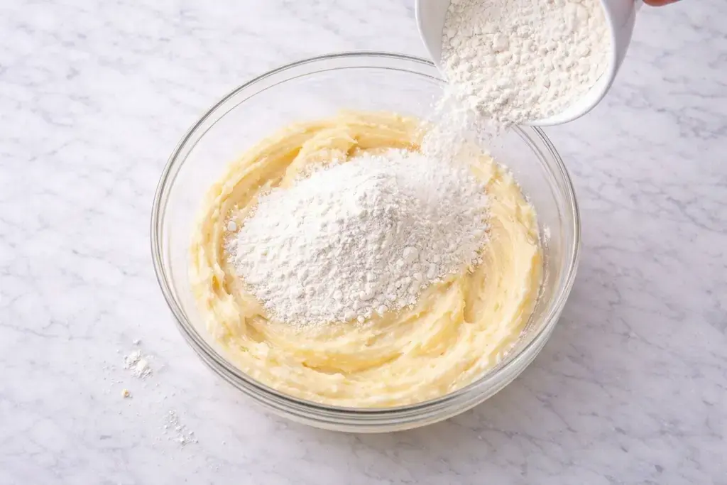 Lemon Cake Recipe for a Soft, Moist, Bright Citrus Dessert 26 7. Alternate dry ingredients and buttermilk