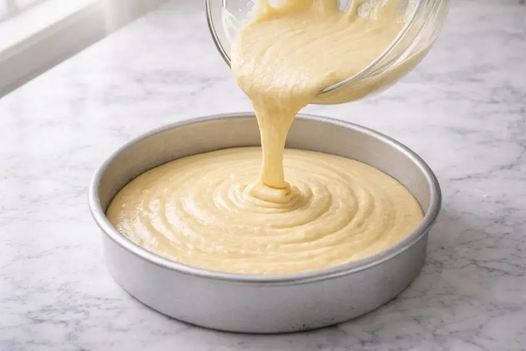 Lemon Cake Recipe for a Soft, Moist, Bright Citrus Dessert 29 8. Divide the batter