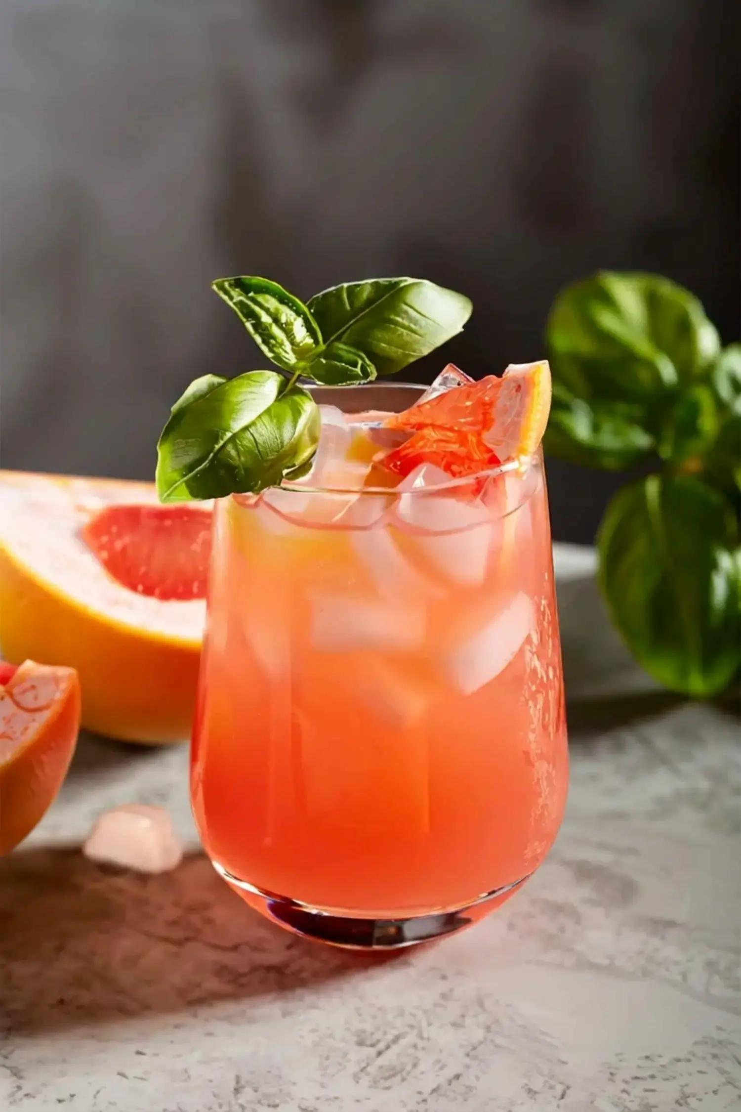 Mocktail de Pomelo y Albahaca