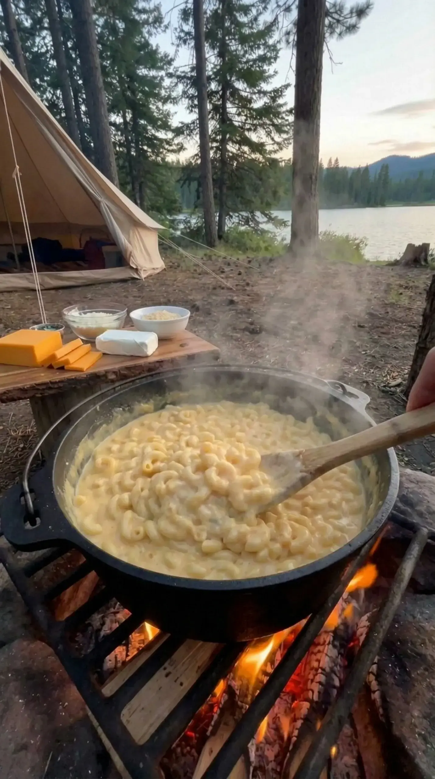 7. One-Pot Campfire Mac and Cheese