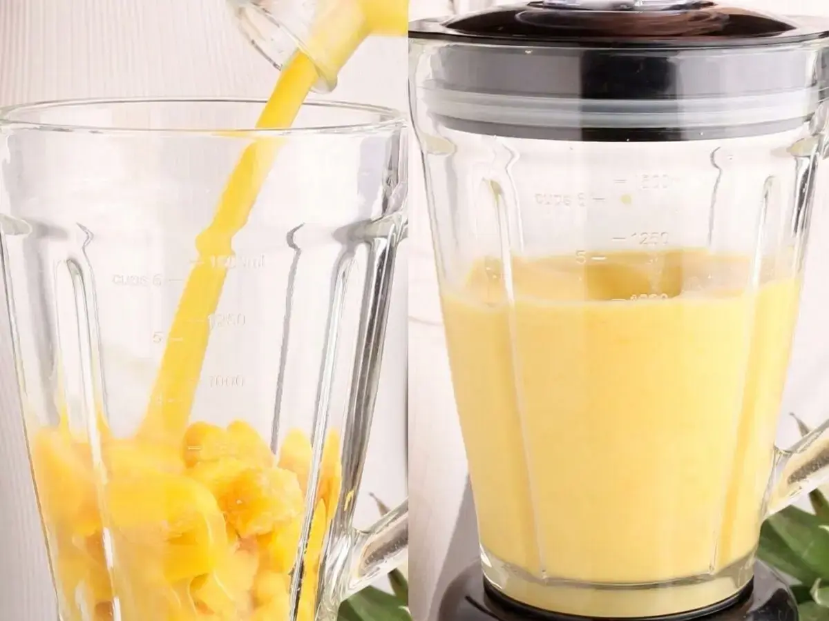 To make your virgin mango colada