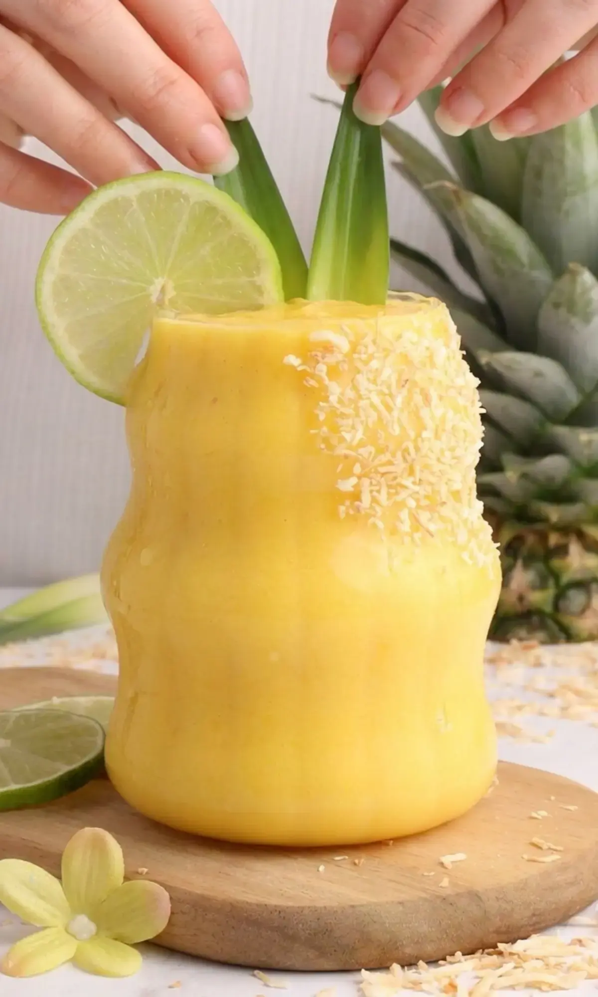 To make your virgin mango colada