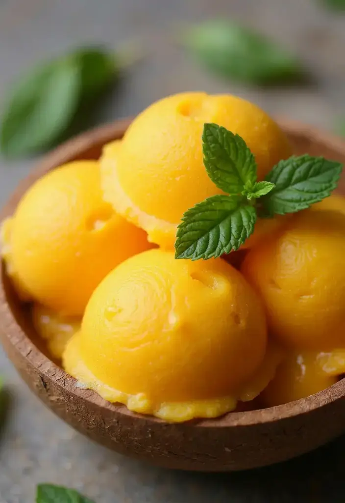 Mexican Dessert Recipes: 27 Easy and Authentic Sweets to Try 23 23. Vegan Mango Sorbet