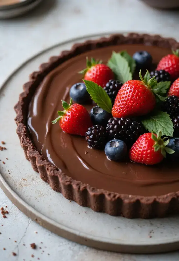 Mexican Dessert Recipes: 27 Easy and Authentic Sweets to Try 24 24. Vegan Chocolate Tart