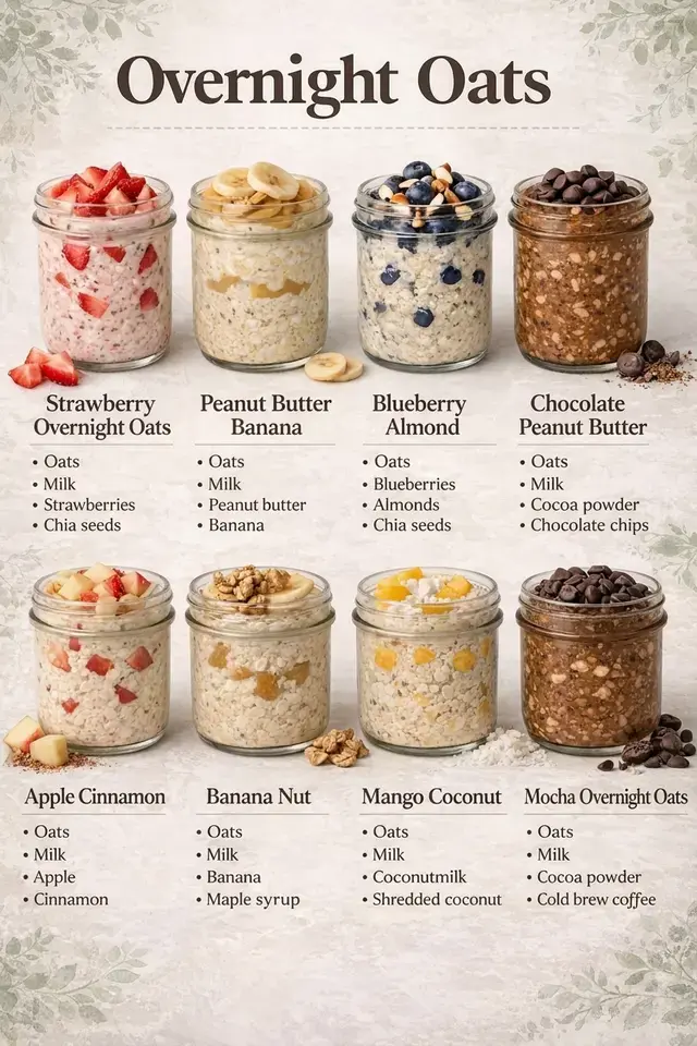 Morning Reset Overnight Oats Glow Juices Breakfast Ideas That Keep You Full 1 Three Overnight Oats Combos Worth Trying