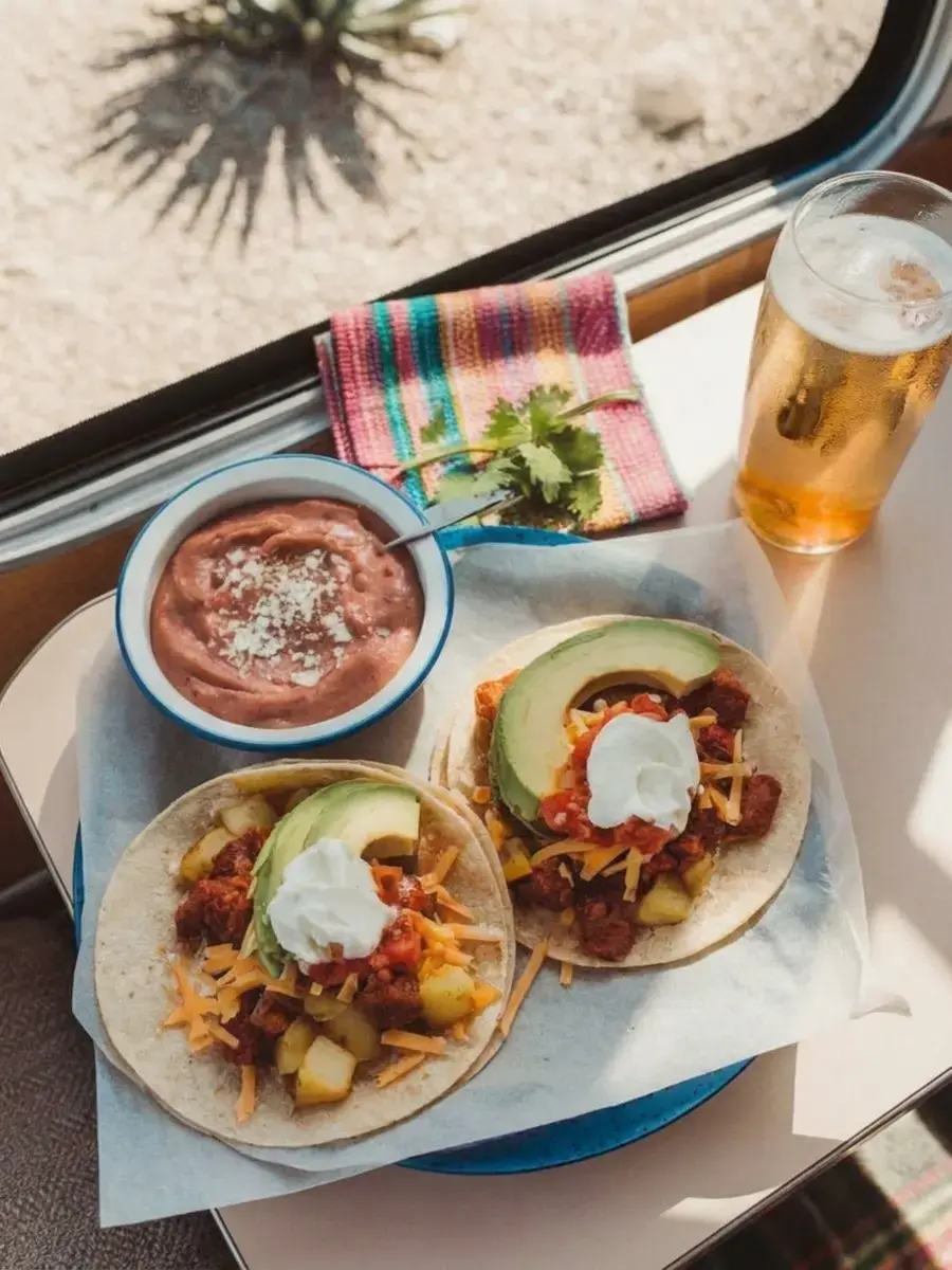 4. Potato and Soy Chorizo Burritos