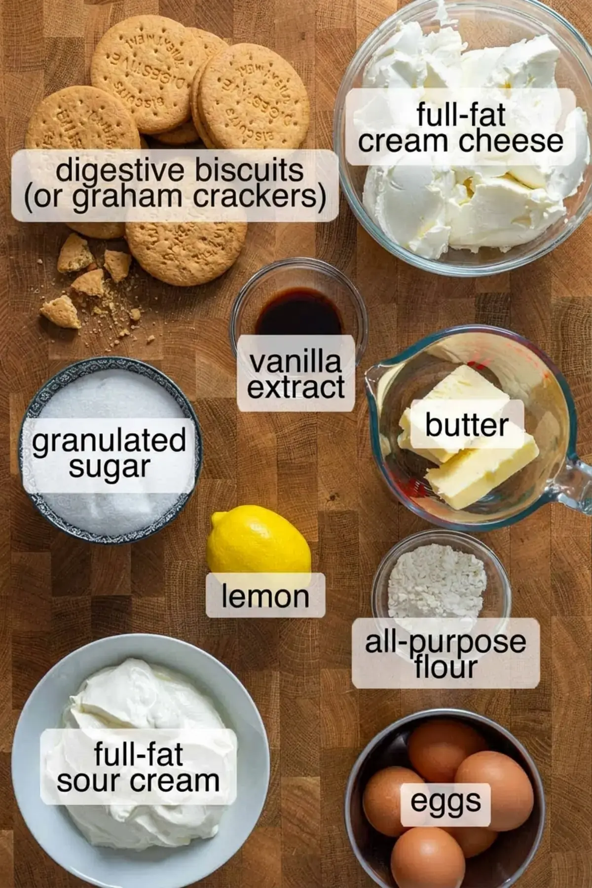 New York Cheesecake (No Water Bath): Foolproof, Dense, and Creamy 7 Ingredients list