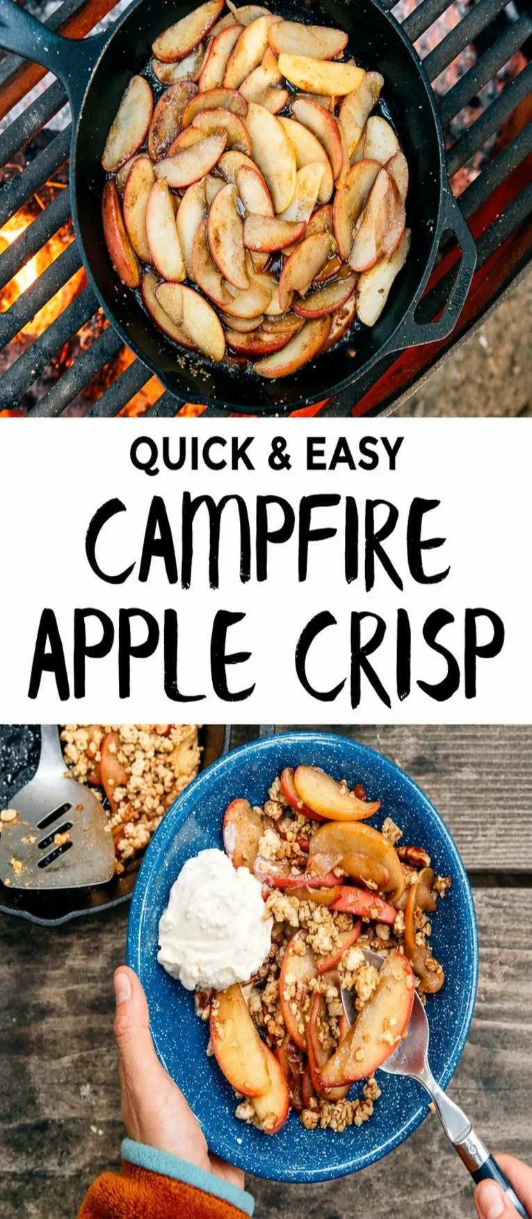 No Bake Apple Bourbon Cobbler