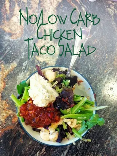 No Carb/Low Carb Chicken Taco Salad