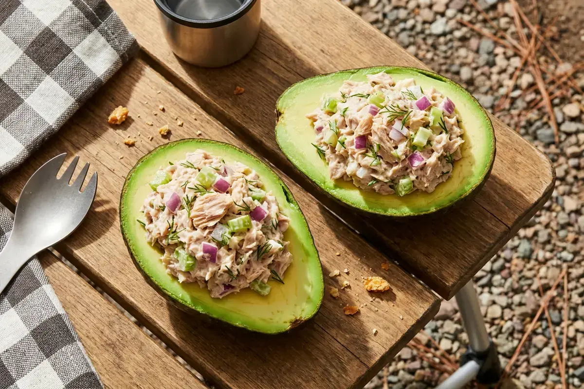 Avocado Halves Stuffed with Tuna Salad