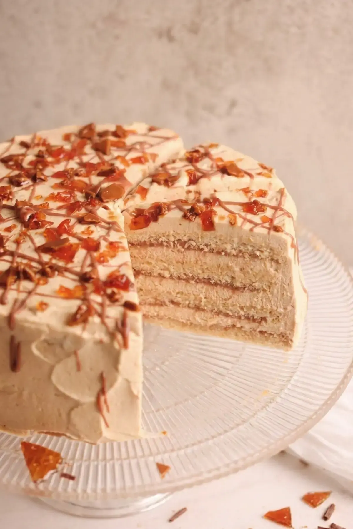 COMPONENTS OF THIS CARAMEL CLOUD CAKE