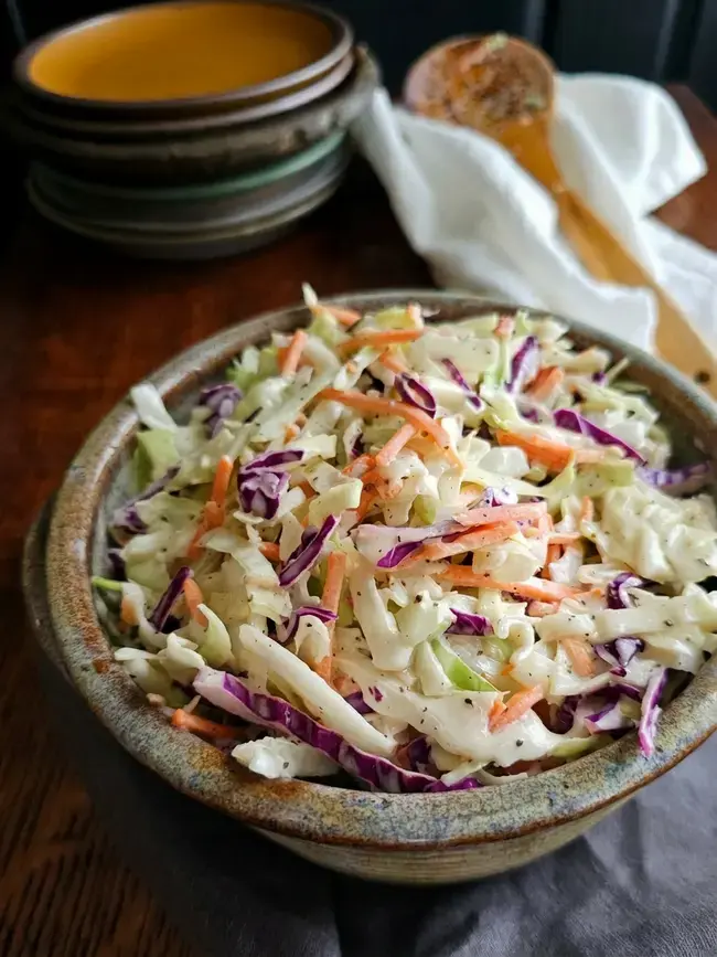 Ingredients for classic coleslaw:
