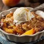 Old School Easy Brown Sugar Peach Cobbler