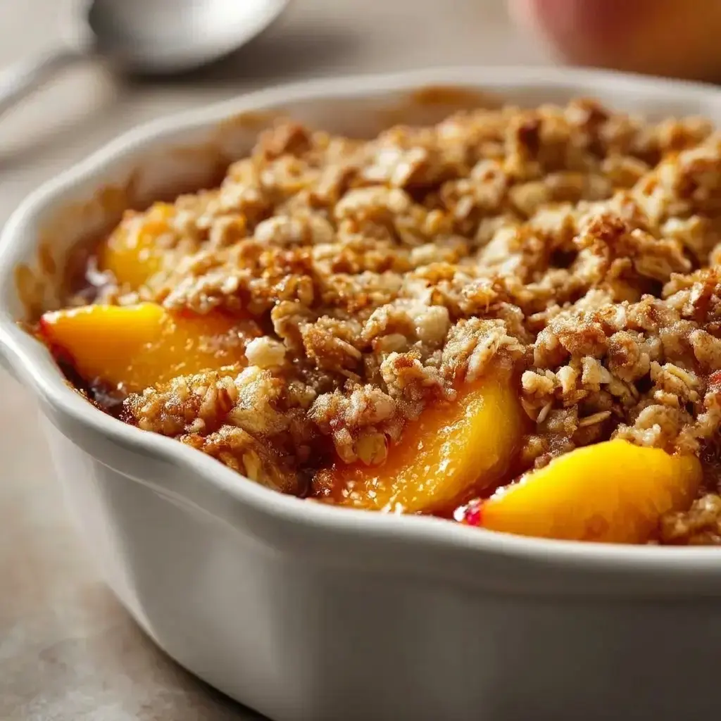 Why You'll Love This Peach Cobbler with Oatmeal Topping