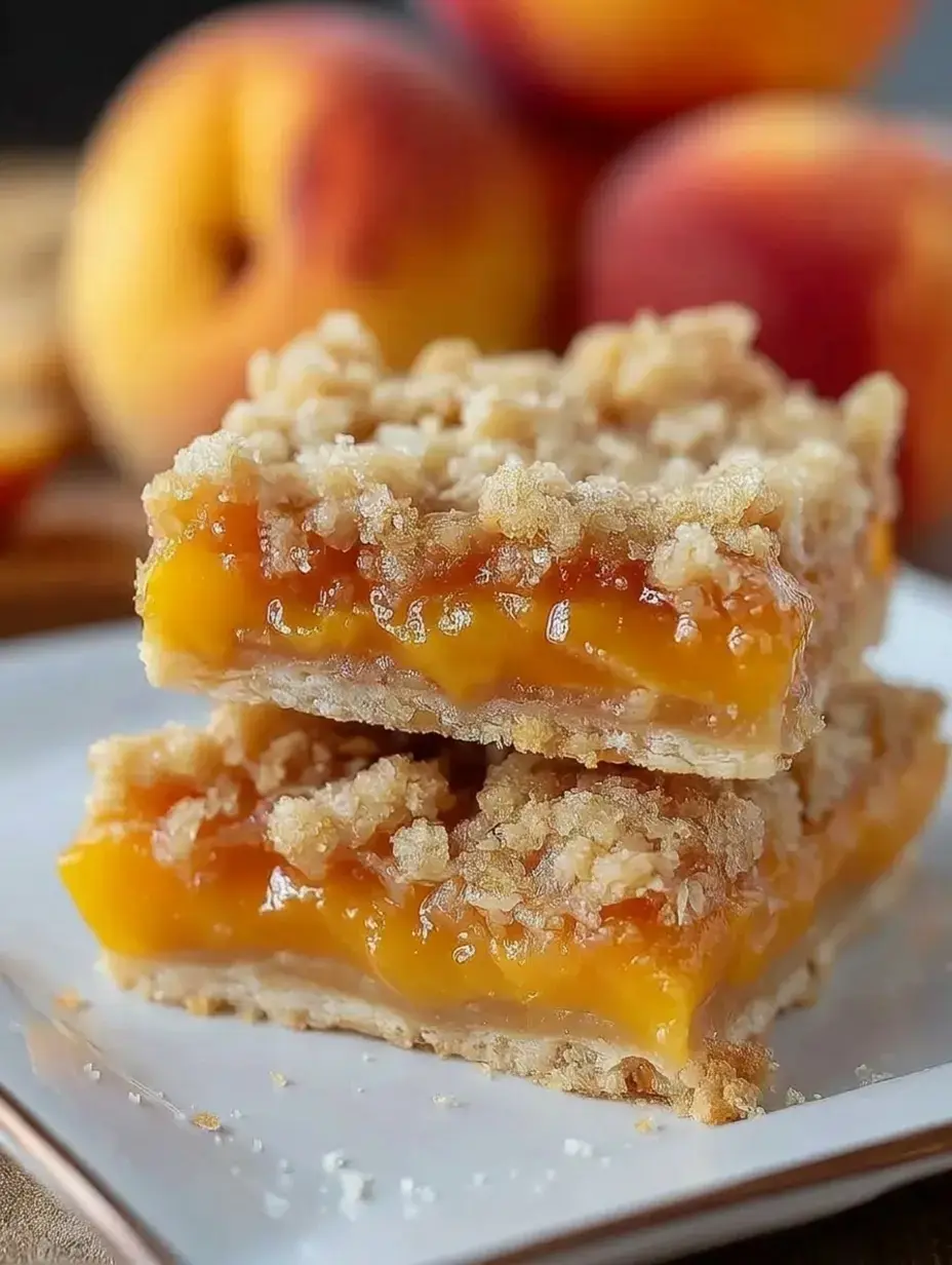 Peach Crumb Bars Recipe with Buttery Shortbread Crust 6 Variations