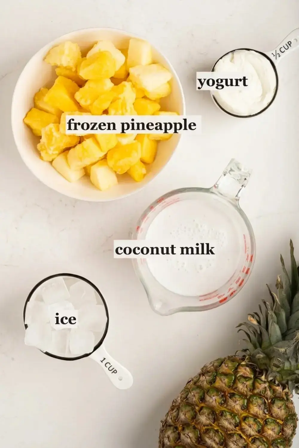 Pina Colada Breakfast Smoothie: Creamy Tropical High Protein Start 7 Step by Step Instructions