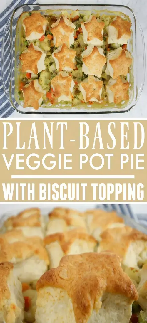 Assembling the Veggie Pot Pie With Biscuit Topping