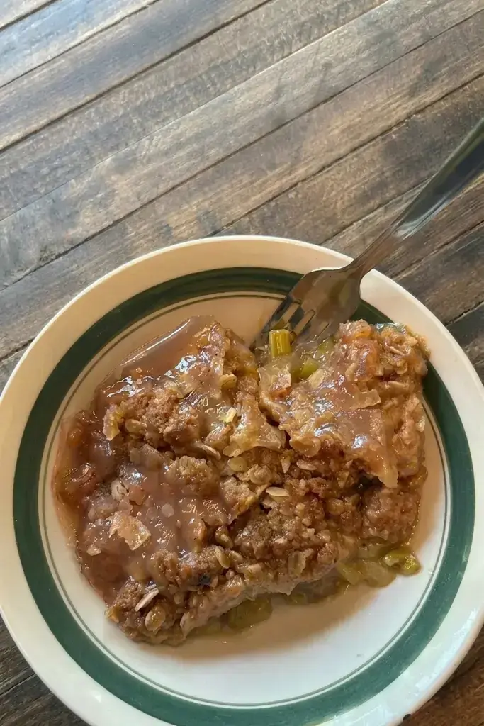 Rhubarb Crunch Recipe for a Family Favorite Dessert 21 Slow Down and Savor It
