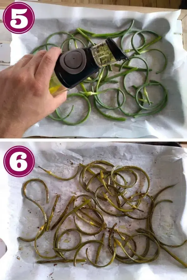 How to Chop Garlic Scapes