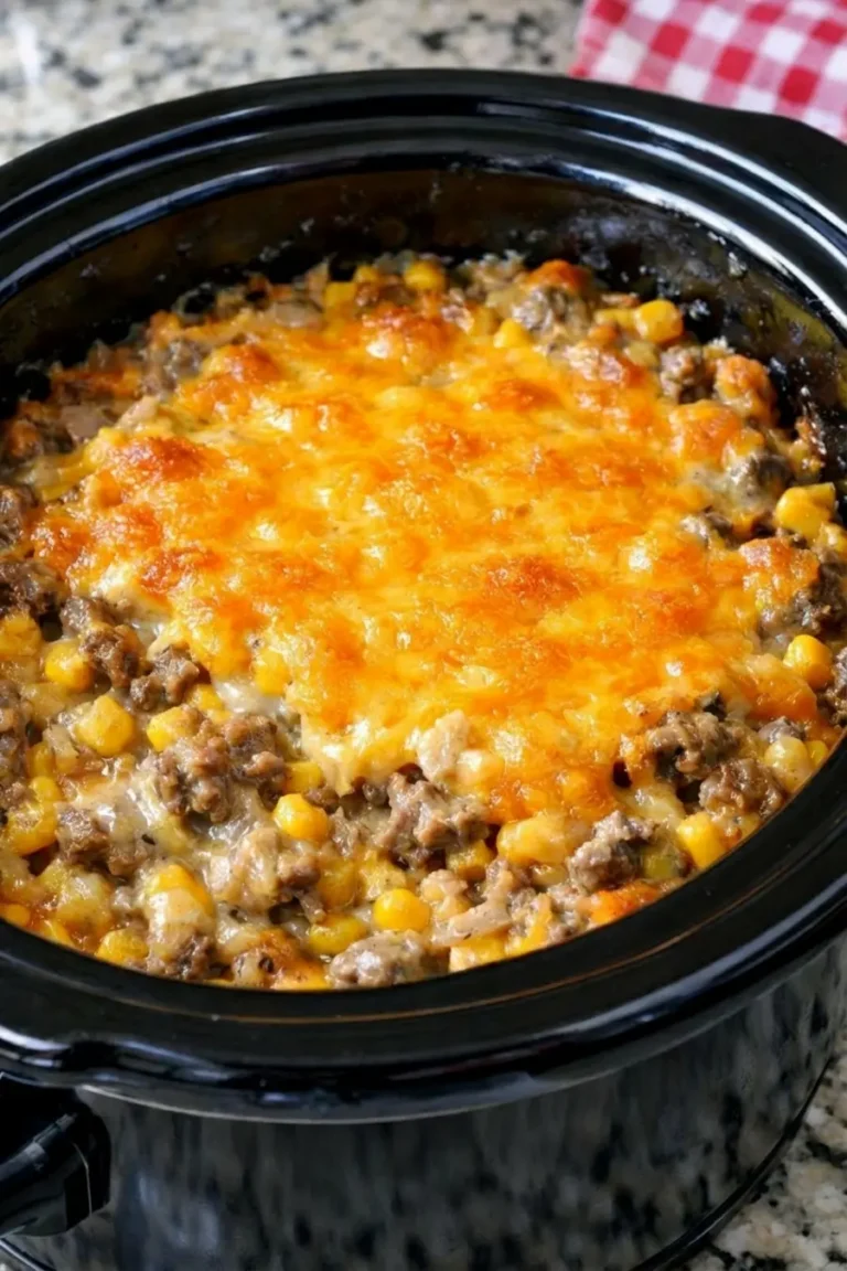 Slow Cooker Amish Corn And Beef Casserole