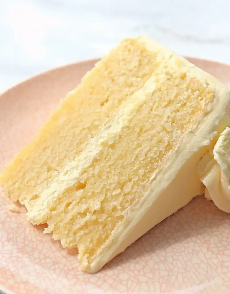 What makes this vanilla cake so soft and moist?