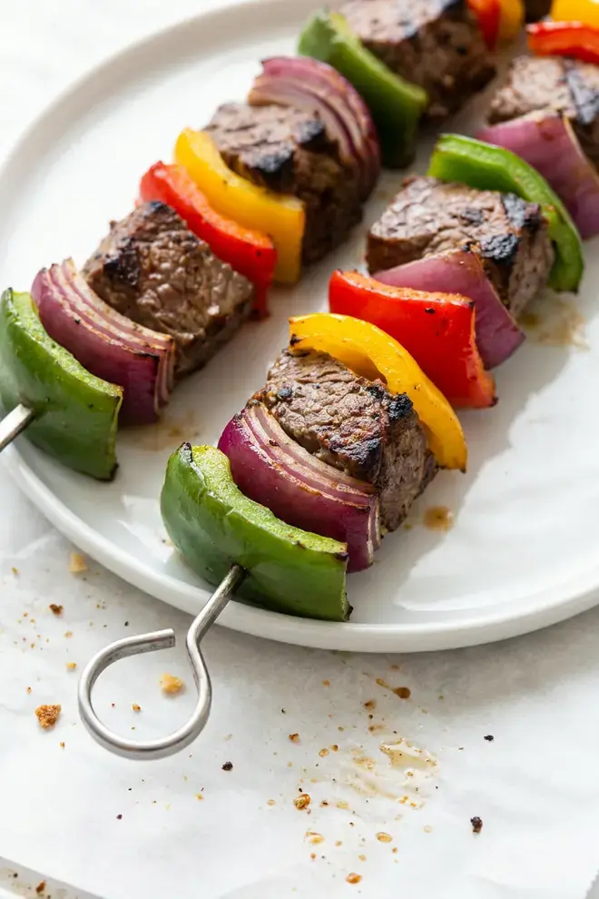 How to make fajita beef skewers