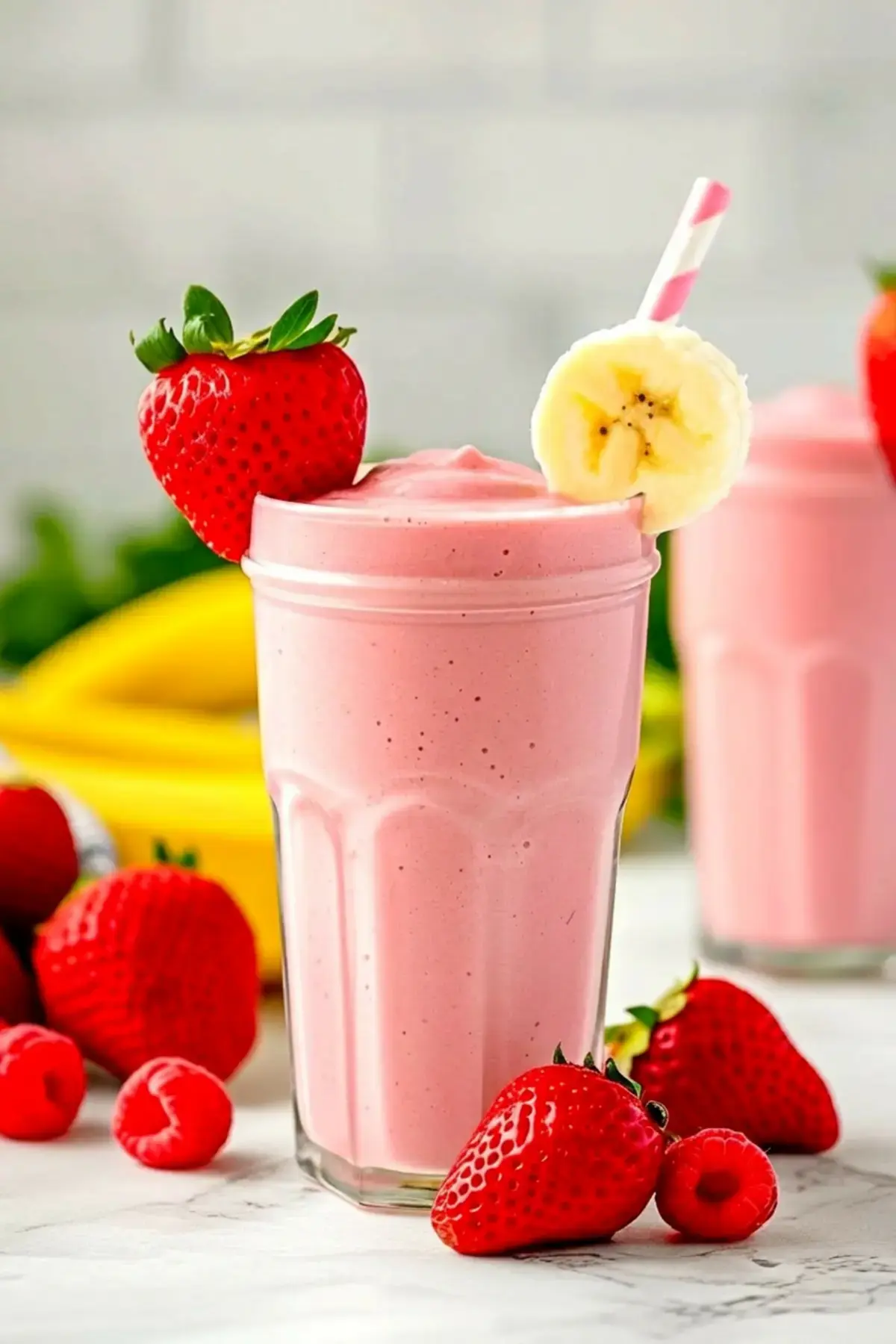 Strawberry Banana Smoothie: Easy Recipe for a Creamy 5 Minute Drink 1 Strawberry Banana Smoothie